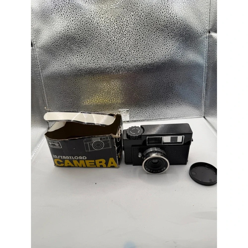 Vintage Instantload Camera Cartridge 126 Film Black Retro Photography Gadget